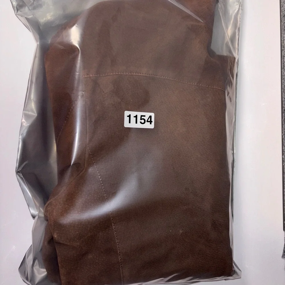 Vintage Silton Mens 40 Brown Suede Leather Western Blazer Jacket Sport Coat - Picture 16 of 16